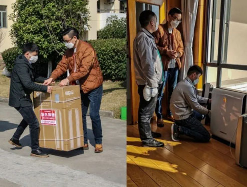 The Second Batch of Air Sterilizer of Thenow Assisted Shanghai Public Health Clinical Center